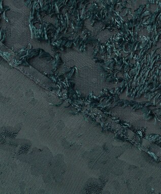 23区 L 【洗える】シアーカットジャカード ブラウス パイングリーン系