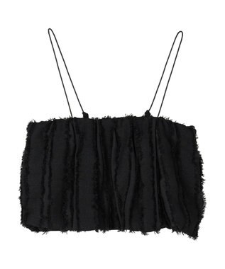 Green Parks ・ＡＮＤ　ＳＥＡＲＣＨフリンジストライプバルーンキャミ Black