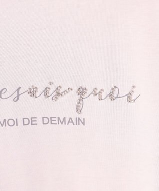 ANY SIS ビジュープリント Ｔシャツ ライトベージュ