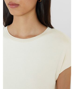 JOSEPH 【洗える】ポプリンジャージー　キャップスリーブドレス Seashell