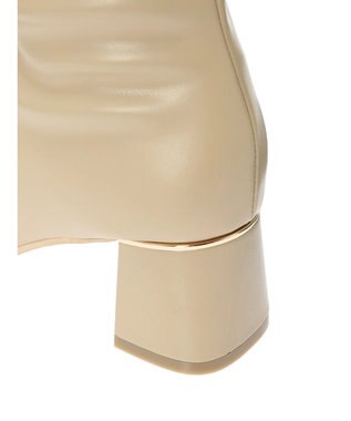 Green Parks ・ｍｉｎｉａ　金具付ストレッチショートブーツ Beige