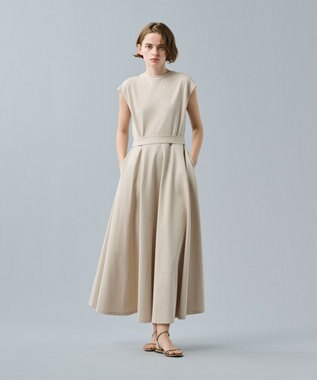 uncrave 【UVケア・接触冷感】ダブルフェイスジャージーワンピース（uncrave STANDARD） ベージュ