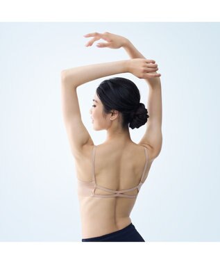 Chacott バッククロス ブラトップ（フリーカット） グレイッシュローズ