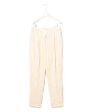 ICB 【人気のため新色追加・洗える】Naiaバックサテン テーパードパンツ エクリュ系