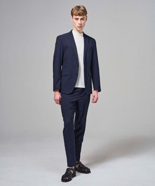 JOSEPH HOMME 新色追加【セットアップ対応】トリコサッカーストレッチ　 ジャケット ネイビー系