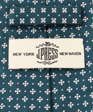 J.PRESS MEN 【VINTAGE JACQUARD COLLECTION】小紋柄 ネクタイ ピーコックグリーン系7
