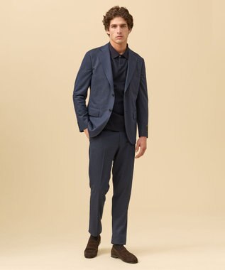 J.PRESS MEN 夏に嬉しい6つの高機能【セットアップ対応】【J.PRESS-POOL WOOL】ジャージーセットアップ ジャケット ネイビー系9