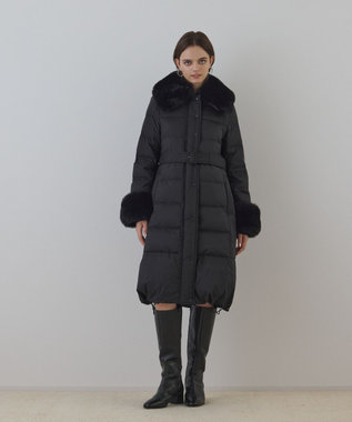 GRACE CONTINENTAL ファーカラーロングダウン