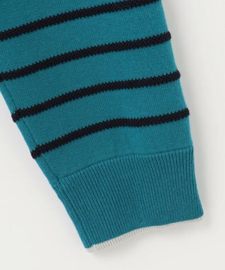 23区GOLF 【MEN】【手洗い可】コットンブレンド ハーフジップ ニット ピーコックグリーン系