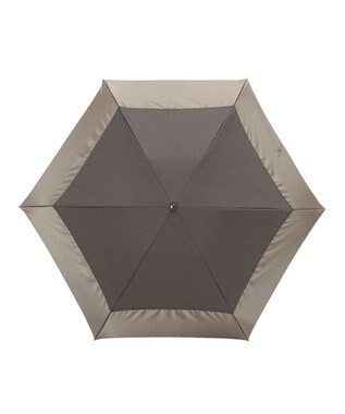 MOONBAT GRACY(グレイシー) 晴雨兼用日傘 折りたたみ傘 T/C&Pサテン Mix and Mach ブラウン×カーキ