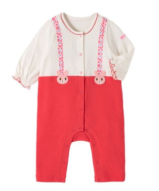 MIKI HOUSE HOT BISCUITS 【70-80cm】キャビットサスペンダーカバーオール