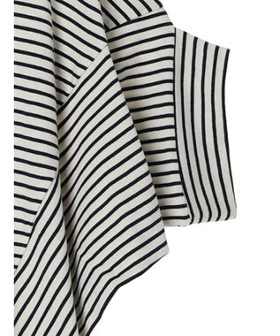 AMERICAN HOLIC ドルマン変形カットプルオーバー Border Navy