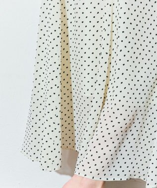 GRACE CONTINENTAL ドットジャガードスカート キナリ