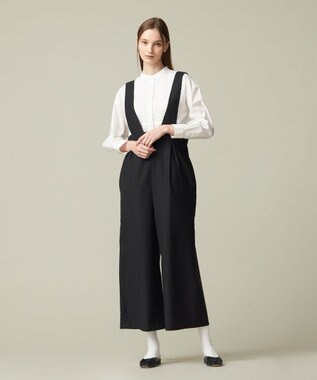 J.PRESS YORK STREET 【WOMEN】ハイウエストサロペット ブラック系