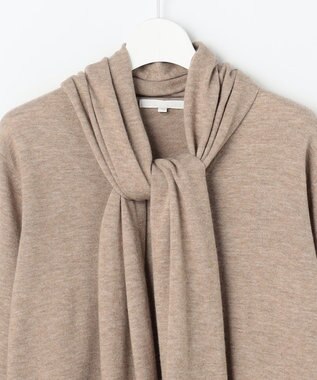 自由区 S 【SHIHOさん着用】ウールハイゲージVネック ニット ベージュ