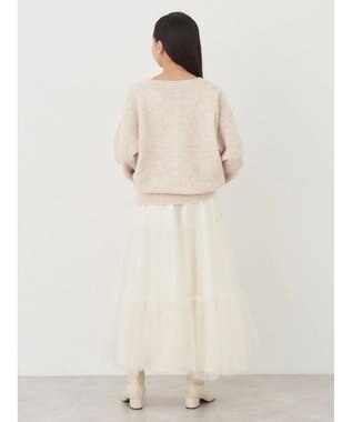 earth music&ecology カシュクールニットプルオーバー Ivory