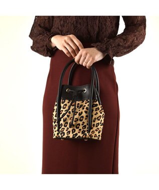 LA BAGAGERIE カウヘアー2WAYバケットバッグ