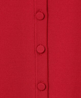 組曲 クルミボタン ニットカーディガン レッド系