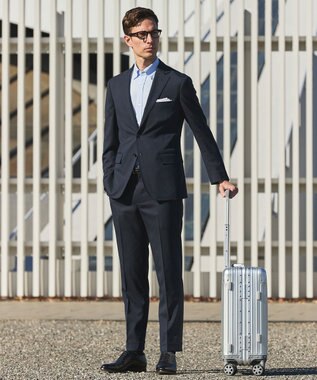 GOTAIRIKU セットアップ対応【ウォッシャブル/シワになりにくい/ストレッチ】ウォッシャブル ウールジャケット(26年モデル) ネイビー系