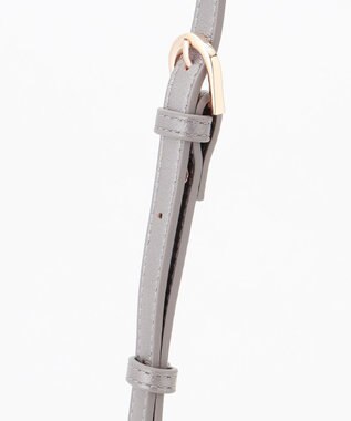 LA BAGAGERIE シープレザー　ギャザーミニマムバッグ ガンメタリック