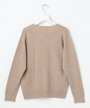 自由区 S 【SHIHOさん着用】ウールハイゲージVネック ニット ベージュ