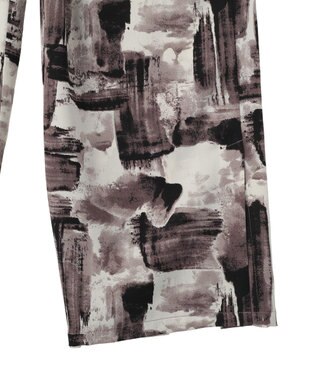 YECCA VECCA アブストラクト柄ワイドパンツ Gray
