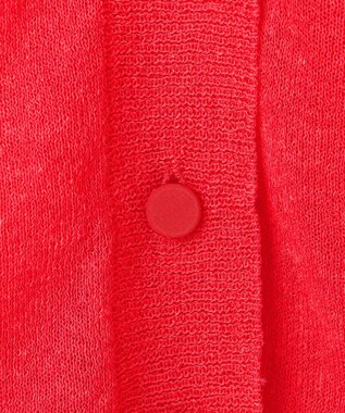 BEIGE， 【洗える・Oggi 7月号掲載】LUPINUS / 前後2WAYシアーニットカーディガン Poppy Red