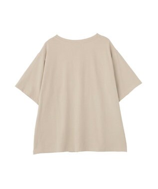 Green Parks 【適ON】多段きれい目ロゴＴシャツ Beige