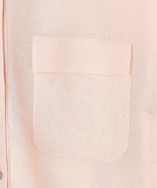 23区 【先行予約/WEB&一部店舗限定カラーあり】シャイニーシアー フラップポケット カーディガン [WEB&一部店舗限定]ピンク系