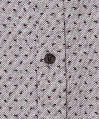 JOSEPH ABBOUD 【綿100％・ストレッチ】コンフォートジャージープリントシャツ ワイン系5