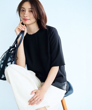 23区 【Oggi6月号掲載】Ratti ドローイング ペイズリー プリント コンビ バッグ ブラック系