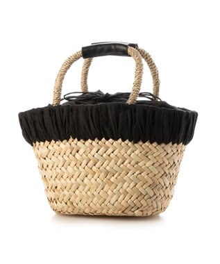 UNBILLION カシュカシュ cachecache / 口元かがりカゴバッグ ブラック