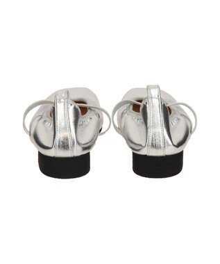 Bridget Birkin 【Bridget Birkin】エラスティックバンドスクエアバレエシューズ シルバー