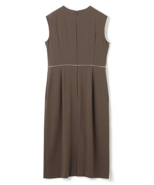 BEIGE， CINDY / クルーネックドレス Mocha×Ecru