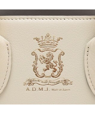 A.D.M.J. 【牛革】 クラシックアニルブリロ/サイドベルトトート25cm(ショルダーストラップ付) MOON