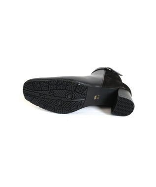 Pointer 本革スエードコンビショートブーツ ブラック(コンビ)