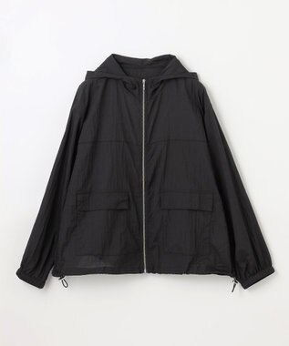 ANY 【WEB限定】シアーフードブルゾン ブラック