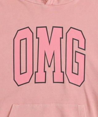 WEGO 【ユニセックス着用ITEM】ピグメントOMGプルパーカー ピンク