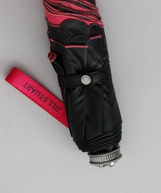 AURORA JILL STUART（ジル スチュアート）マーカーペインティング刺しゅう晴雨兼用傘(折りたたみ傘) フューシャピンク