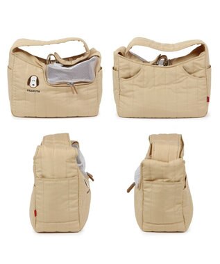 PET PARADISE スヌーピー キルトスリング S 超小型犬 約1.5～4kg ベージュ