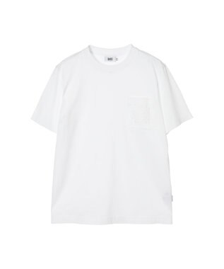 DAKS エンボスロゴ コットンTシャツ ホワイト