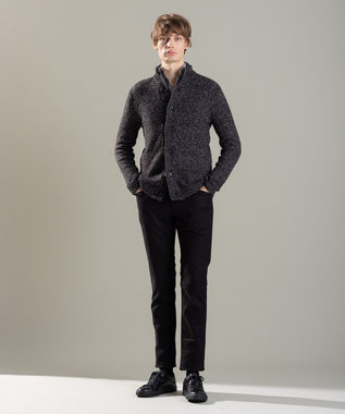 JOSEPH HOMME ツイストメランジ　ニットカーディガン　 グレー系