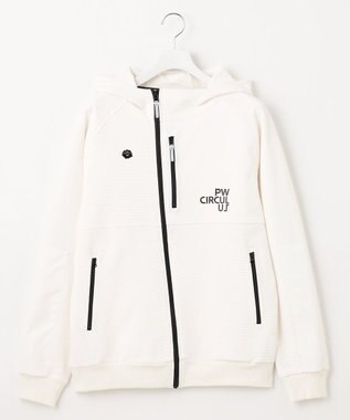 PW CIRCULUS 【MEN】DIMPLE  ジップアップ フーディ ホワイト系