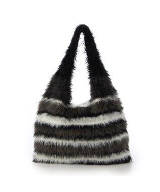 UNBILLION カシュカシュ cachecache / マルチボーダーファートート ブラック