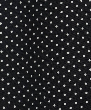 ANY 【洗濯機可能/ウエストゴム】ウエストギャザー ワンピース ブラックドット