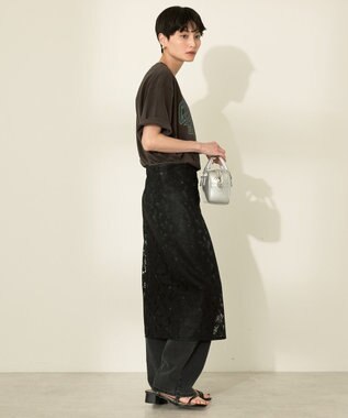 AMERICAN HOLIC バイオウォッシュ加工ロゴＴシャツ Blue