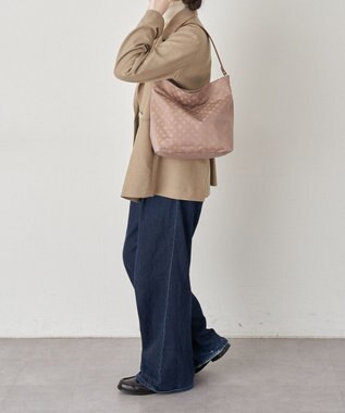 russet ナイロンジャガード2WAYショルダーバッグ(CE-1693) Mocha