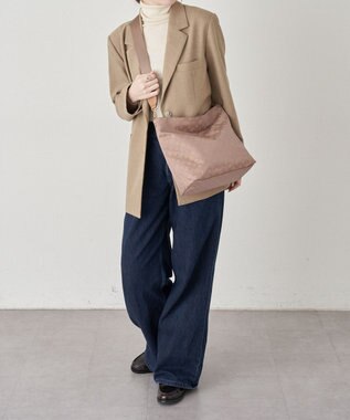 russet ナイロンジャガード2WAYショルダーバッグ(CE-1693) Mocha