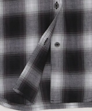 WEGO フードチェックBIGシャツ（S） ブラック