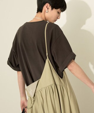 AMERICAN HOLIC バイオウォッシュ加工ロゴＴシャツ Black